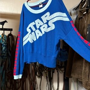 Star Wars Blue and White Knit Top